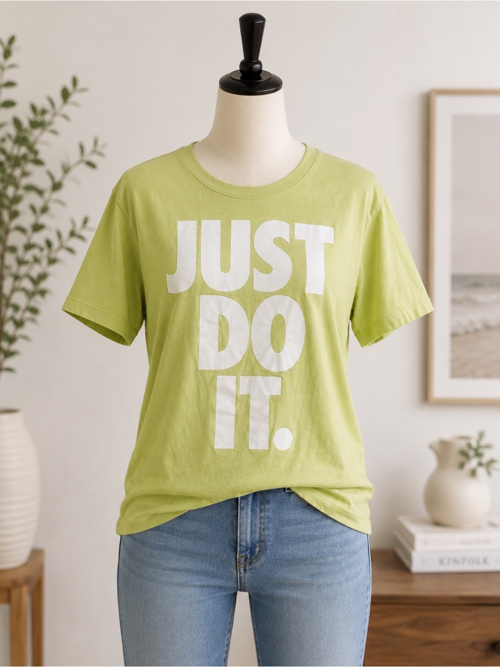 Nike Light Green 'JUST DO IT.' Short Sleeve Tee